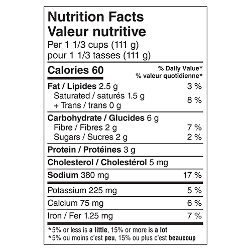 Nutrition Facts