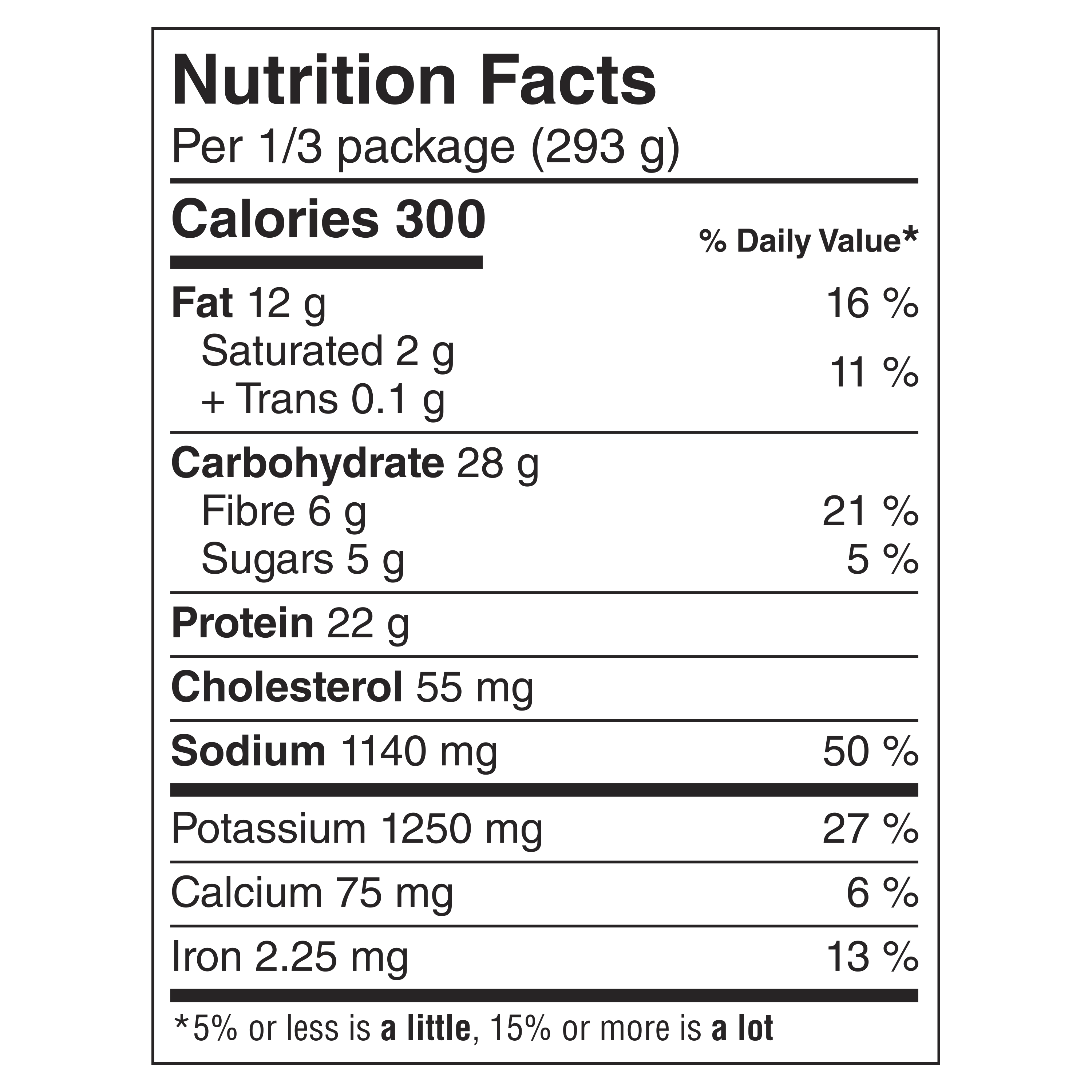 Nutrition Facts