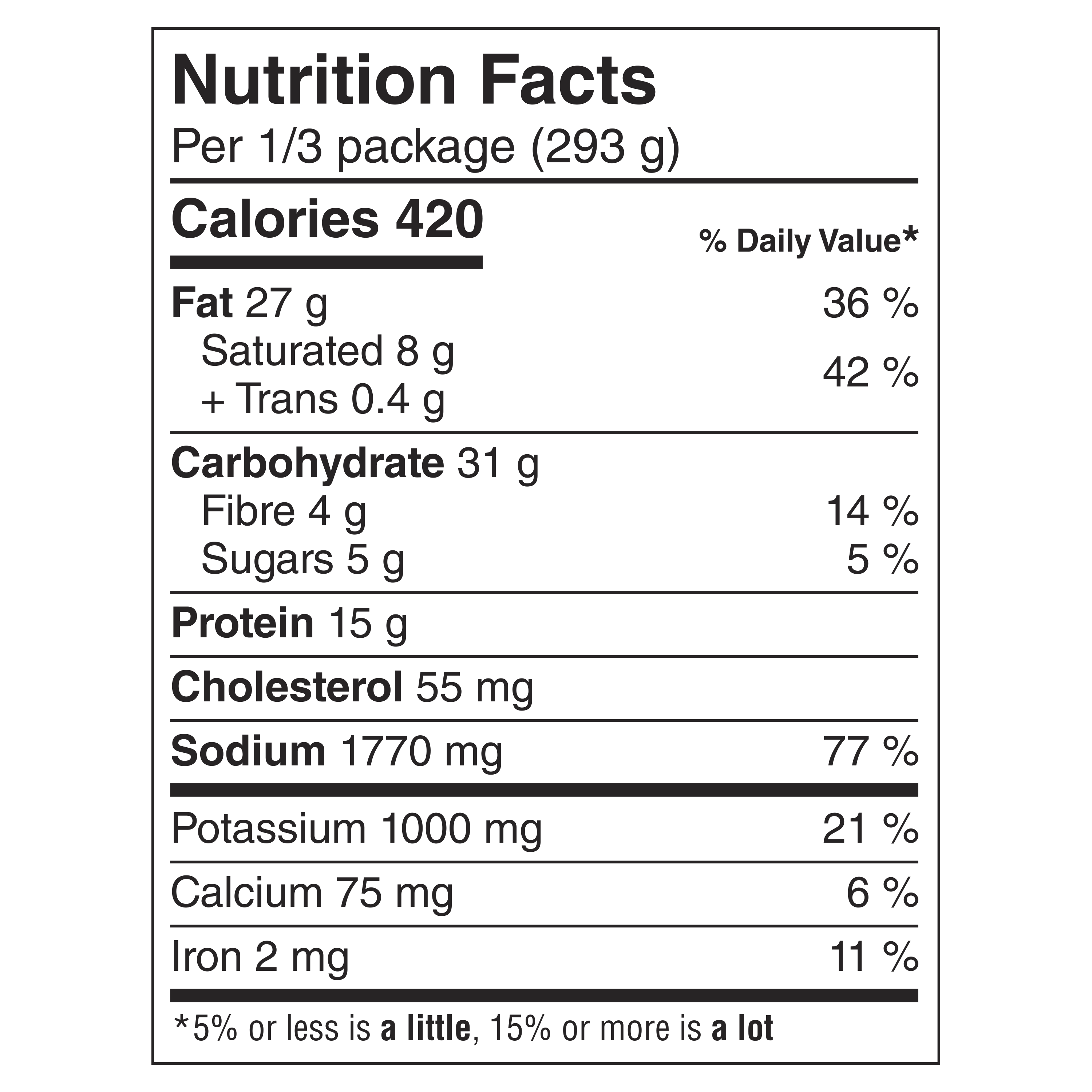 Nutrition Facts