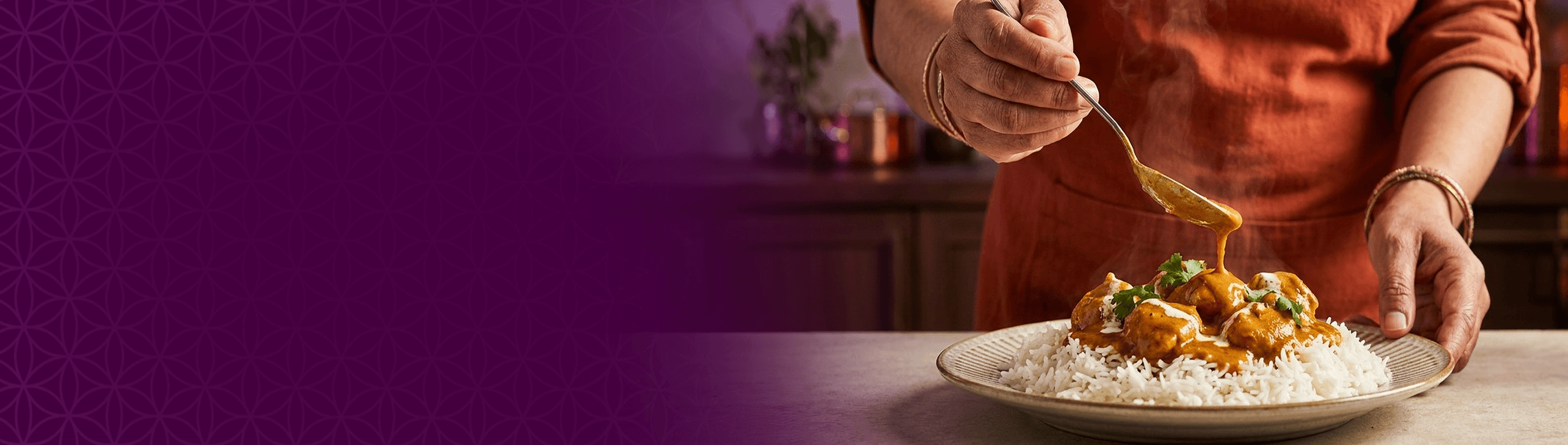 Chef serving a plate of food