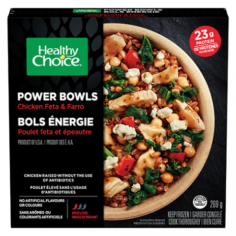 Bol de poulet feta et épeautre