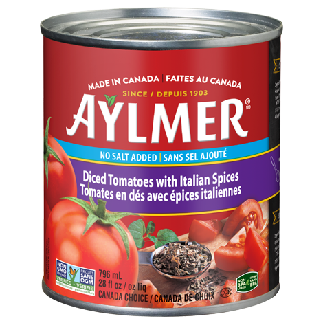 Aylmer® Sans sel ajouté Tomates en dés avec épices italiennes