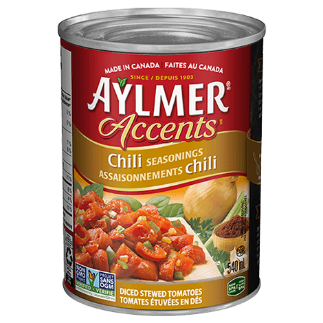 Aylmer® Accents® Chili Seasonings Diced Stewed Tomatoes