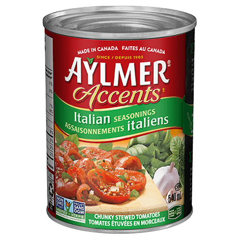 Aylmer® Accents® Italian Seasonings Chunky Stewed Tomatoes