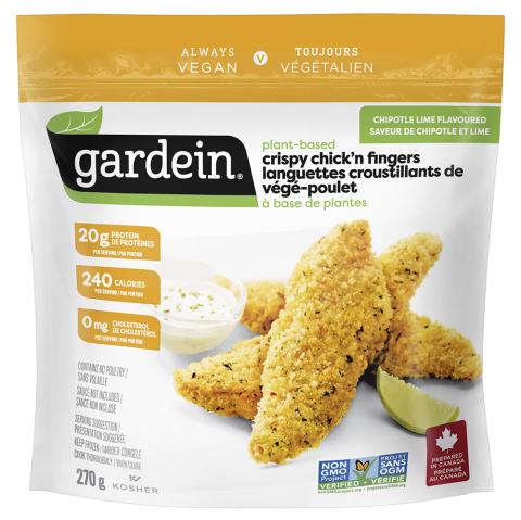 Languettes végé-poulet chipotle lime à base de plantes