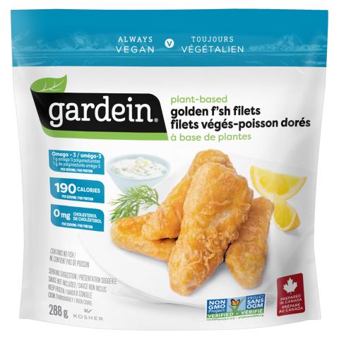 Filets de végé-poisson dorés à base de plantes