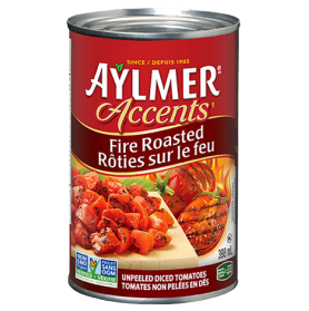 Aylmer® Accents® Fire Roasted Unpeeled Diced Tomatoes