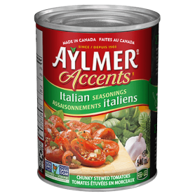 Aylmer® Accents® Italian Seasonings Chunky Stewed Tomatoes