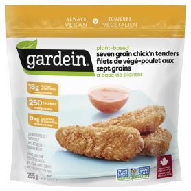 Filets de végé-poulet croustillants à sept grains à base de plantes